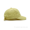 Casquette de papa jaune ajusté en gros